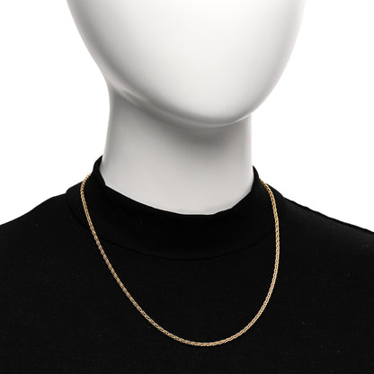 Tiffany 18K Yellow Gold Wheat Chain Necklace 18.5" 2 of 5