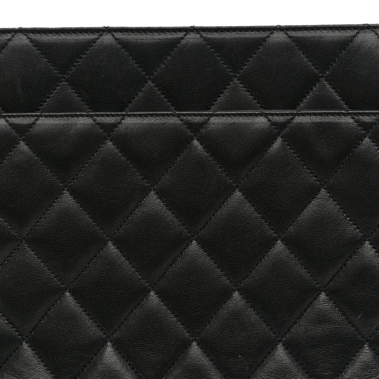 Lambskin Quilted Shoulder Bag Black