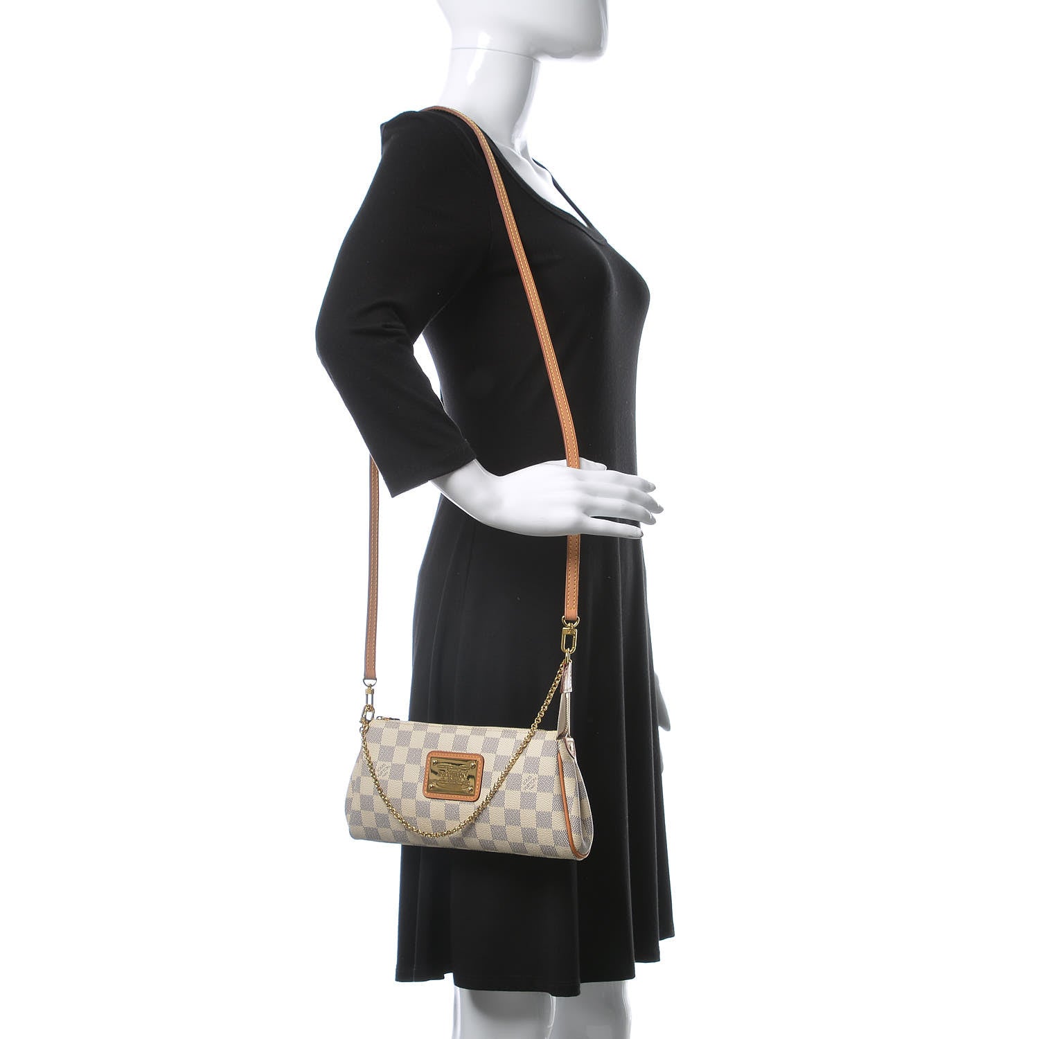 Louis Vuitton Damier Azur Eva Clutch 2 of 10