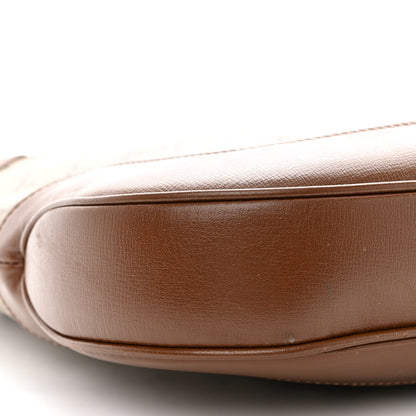 Gucci GG Supreme Monogram Azalea Calfskin Web Medium Jackie 1961 Hobo Beige Ebony Brown Sugar 9 of 14