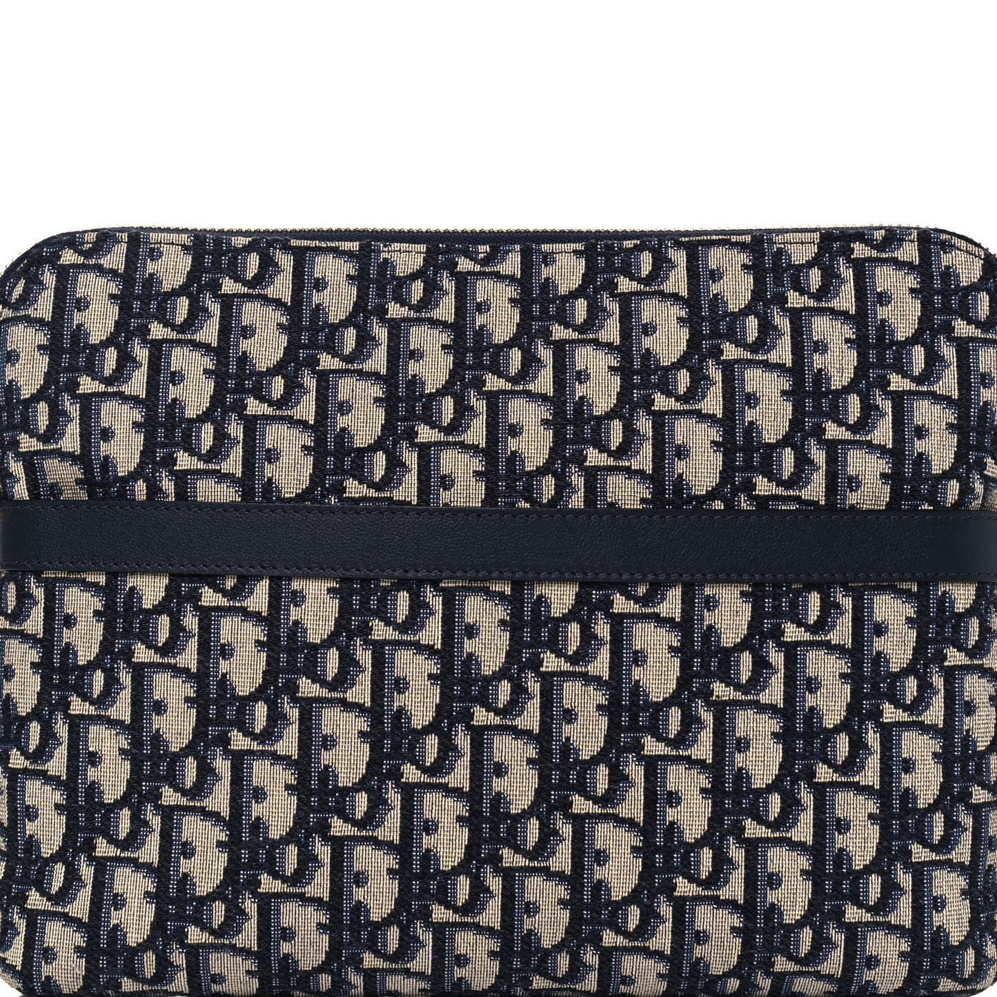 Oblique Pouch Clutch Blue