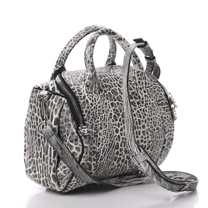 Alexander Wang Pebbled Lambskin Rockie Black White Rhodium Hardware 4 of 11