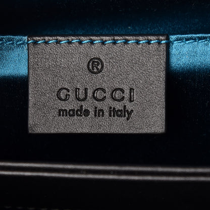 Gucci Suede Patent GG Web Small Ophidia Chain Shoulder Bag Black 6 of 10
