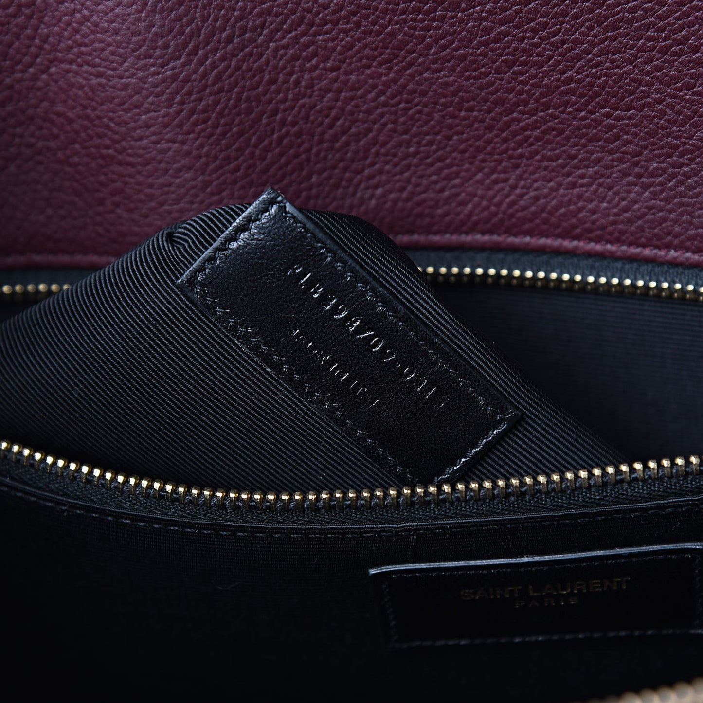 Grained Calfskin Small Classic Sac De Jour Bordeaux