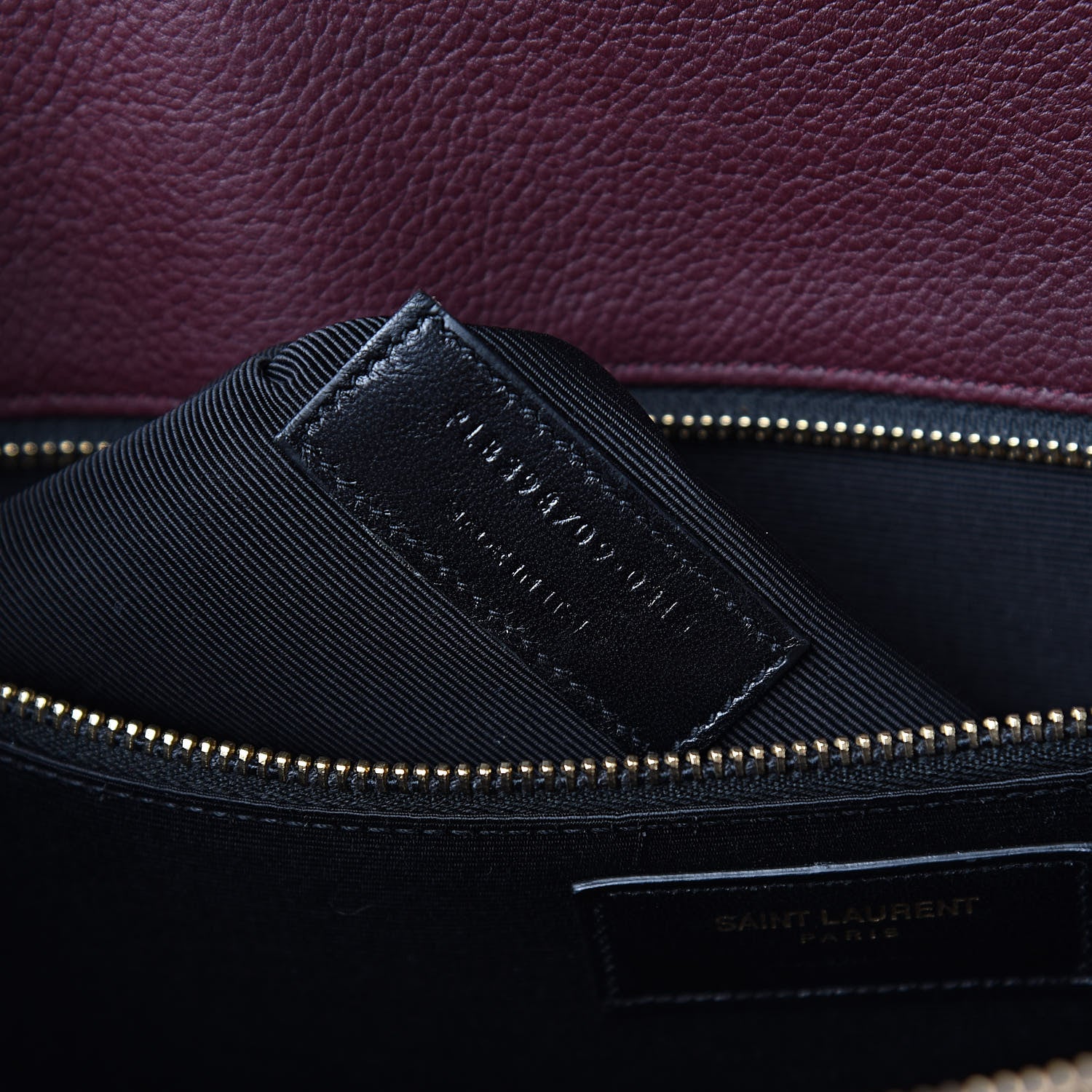 Saint Laurent Grained Calfskin Small Classic Sac De Jour Bordeaux 7 of 17