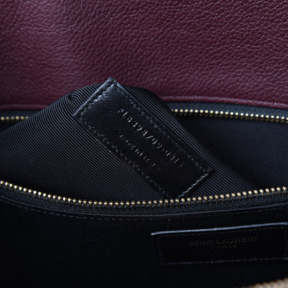 Saint Laurent Grained Calfskin Small Classic Sac De Jour Bordeaux 7 of 17