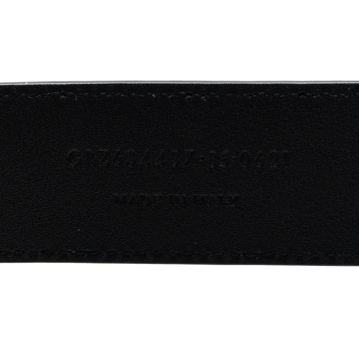 Saint Laurent Suede Calfskin Monogram Square Buckle Belt 85 34 Black 5 of 5