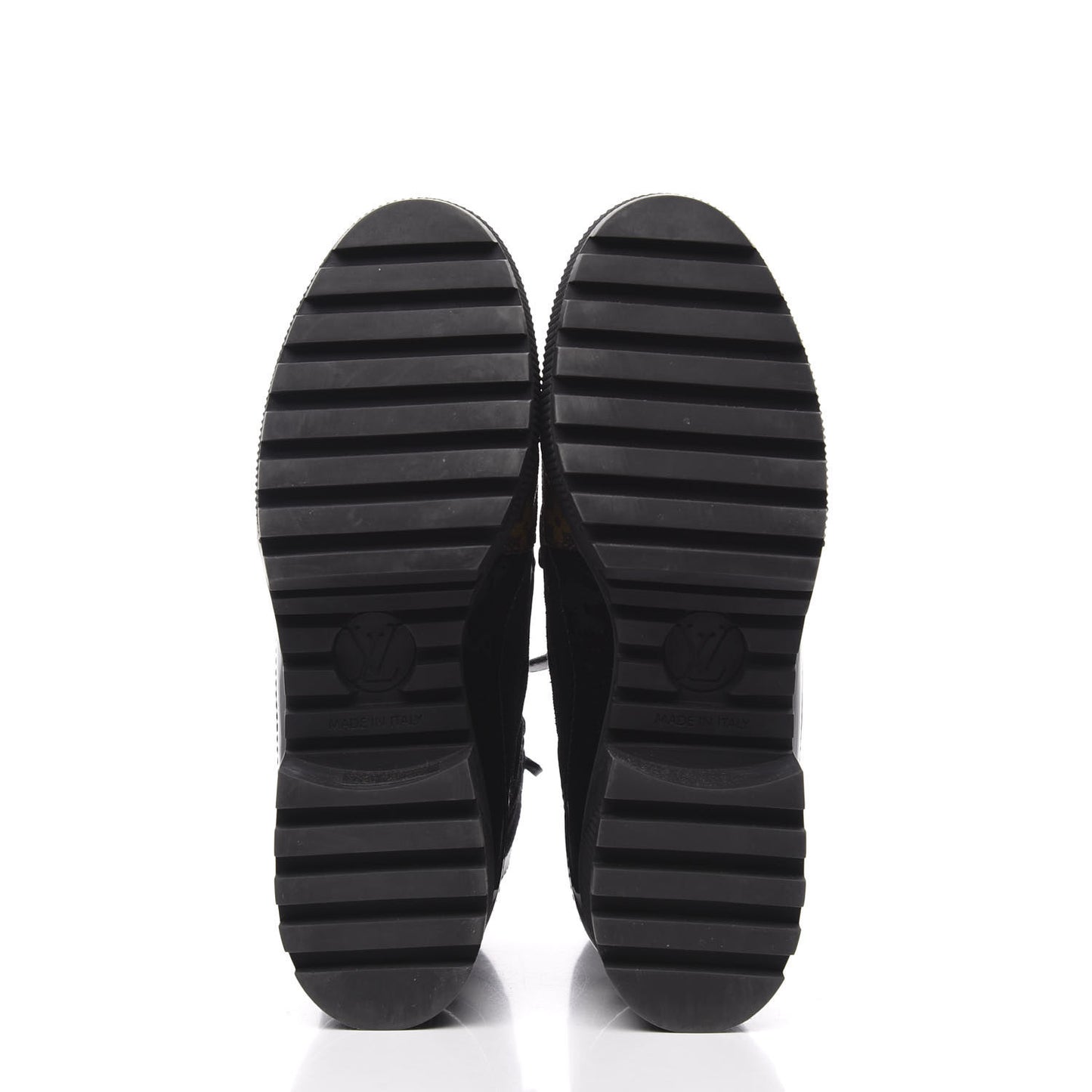 Suede Calfskin Monogram Laureate Platform Desert Boots 37 Black