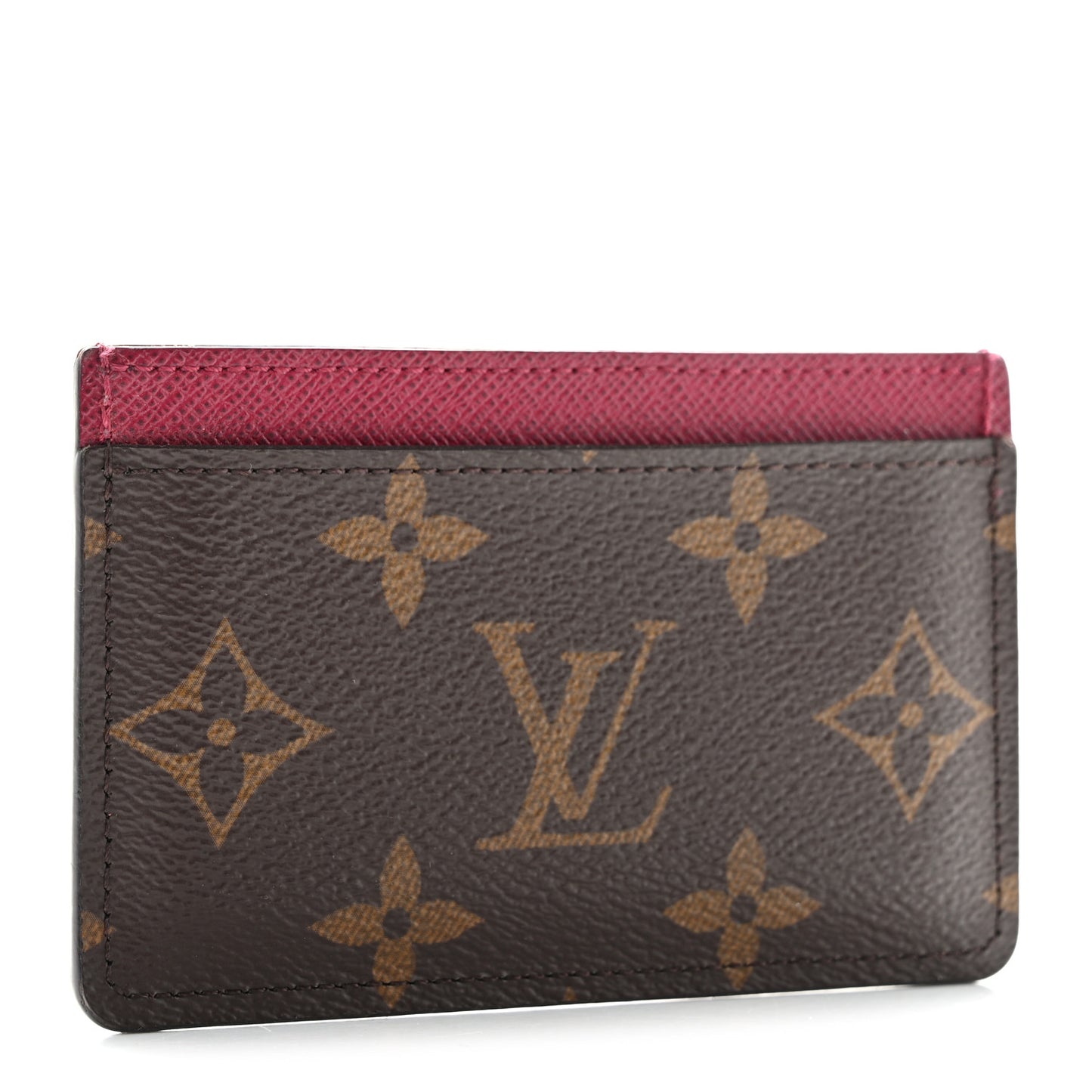 Monogram Card Holder Fuchsia