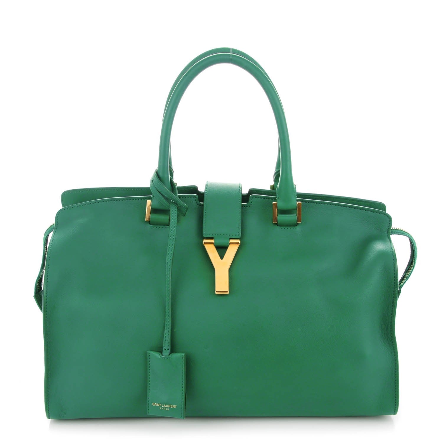 Saint Laurent Calfskin Medium Classic Y Cabas Green 1 of 6