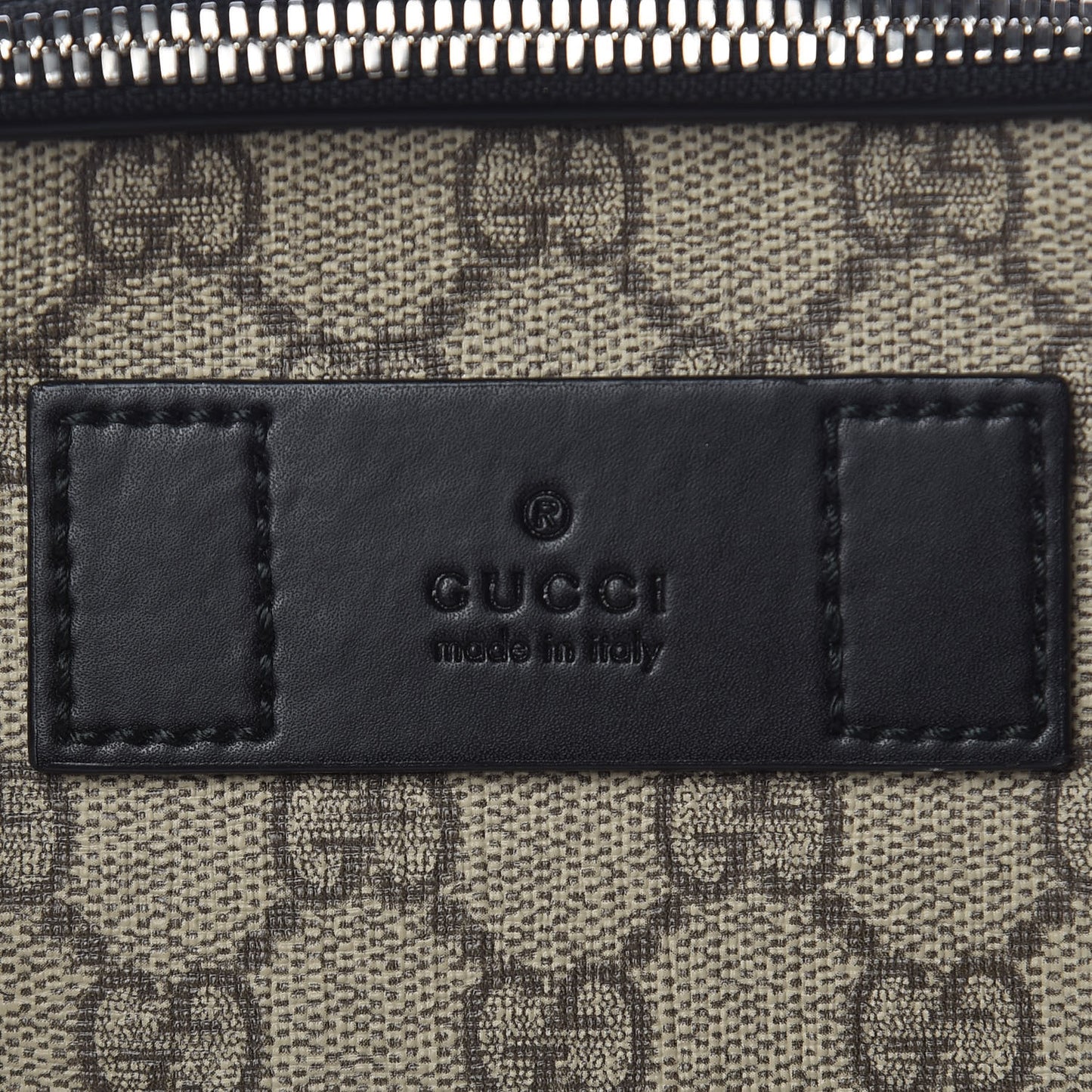 GG Supreme Monogram Web Belt Bag Black