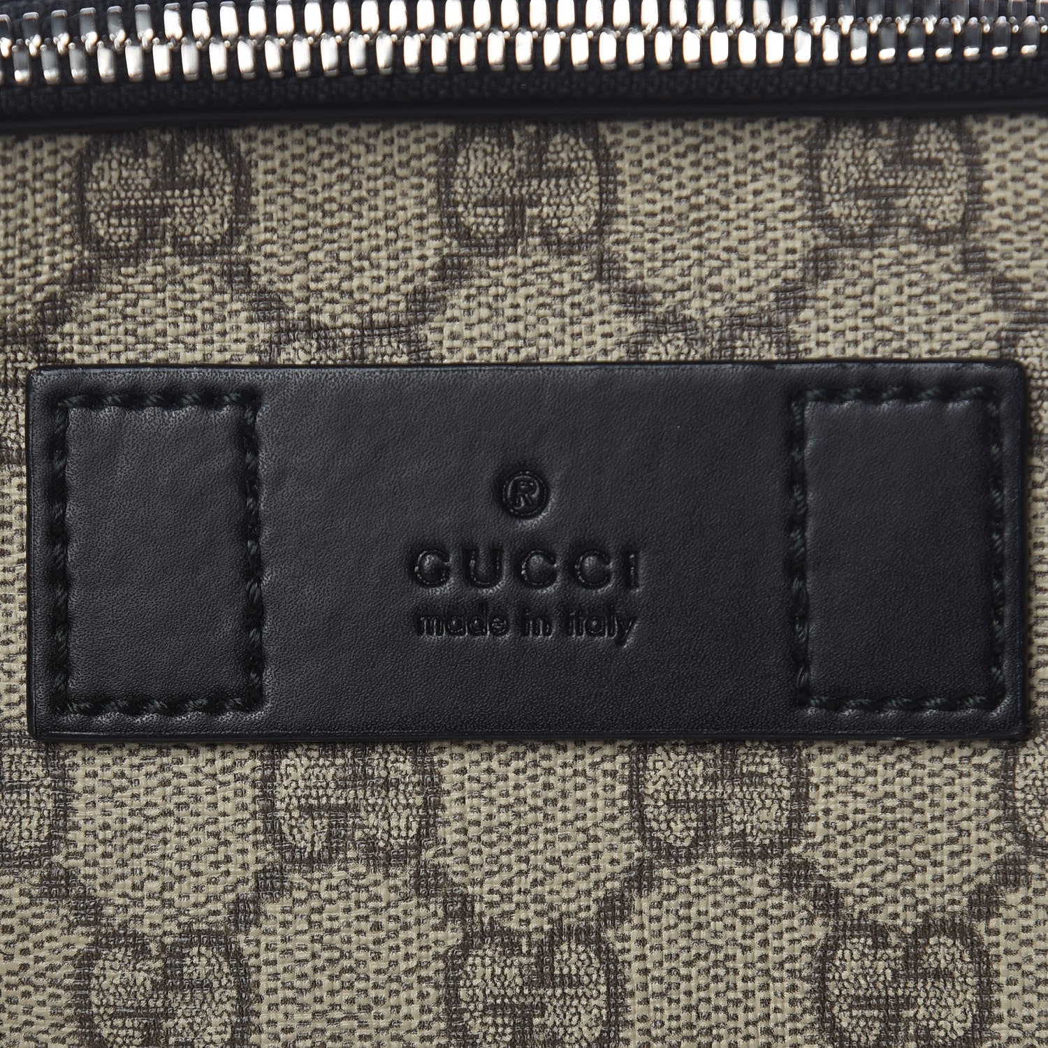 Gucci GG Supreme Monogram Web Belt Bag Black 6 of 14