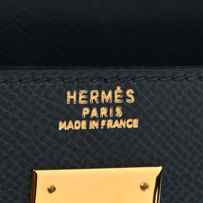Hermes Courchevel Kelly Sellier 32 Bleu Indigo 6 of 18