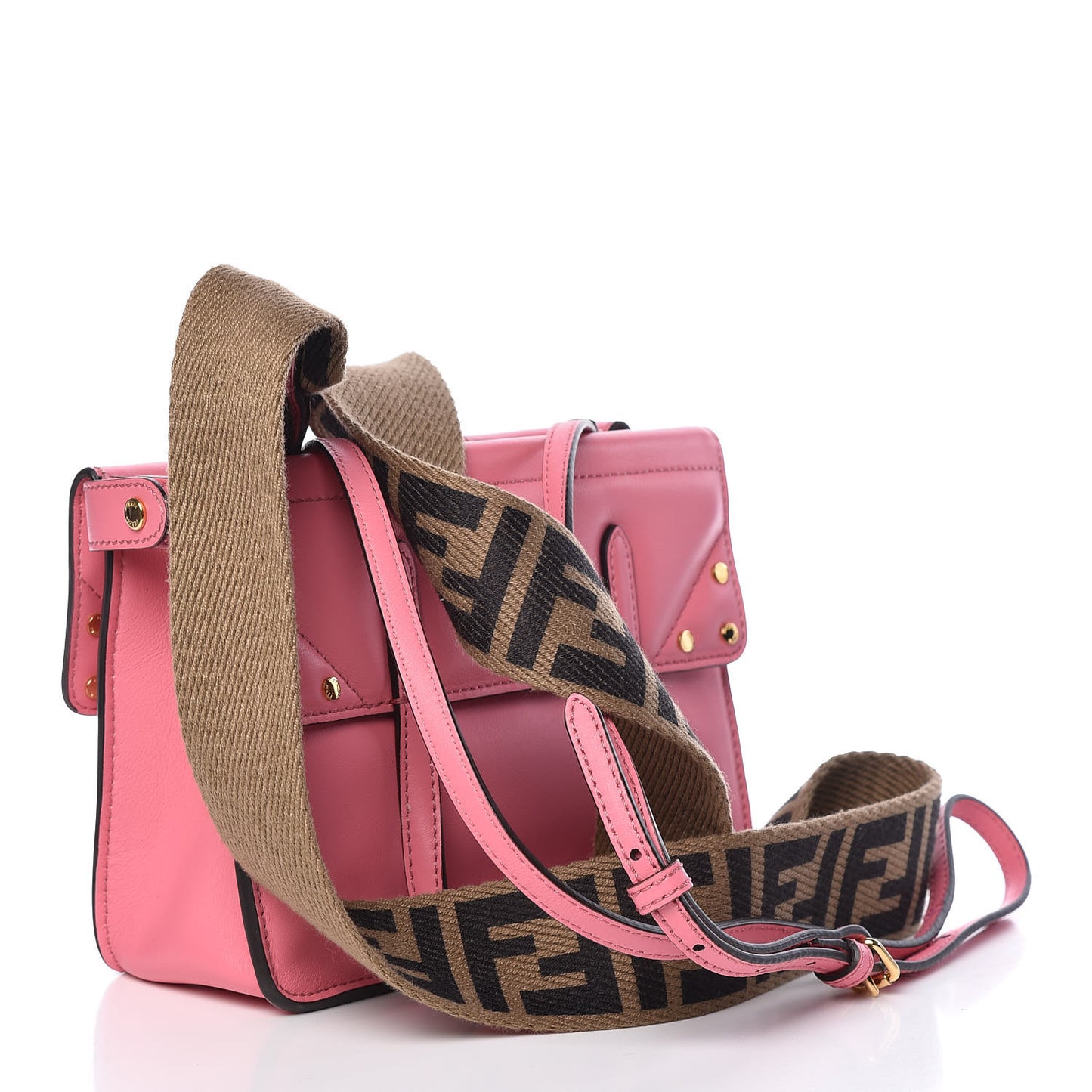 Vitello Grace Matte Small Flip Tote Pink