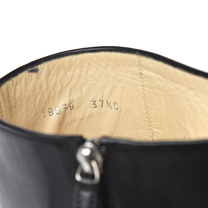Gucci Calfskin Reins Knee High Boots 37.5 Black 9 of 11