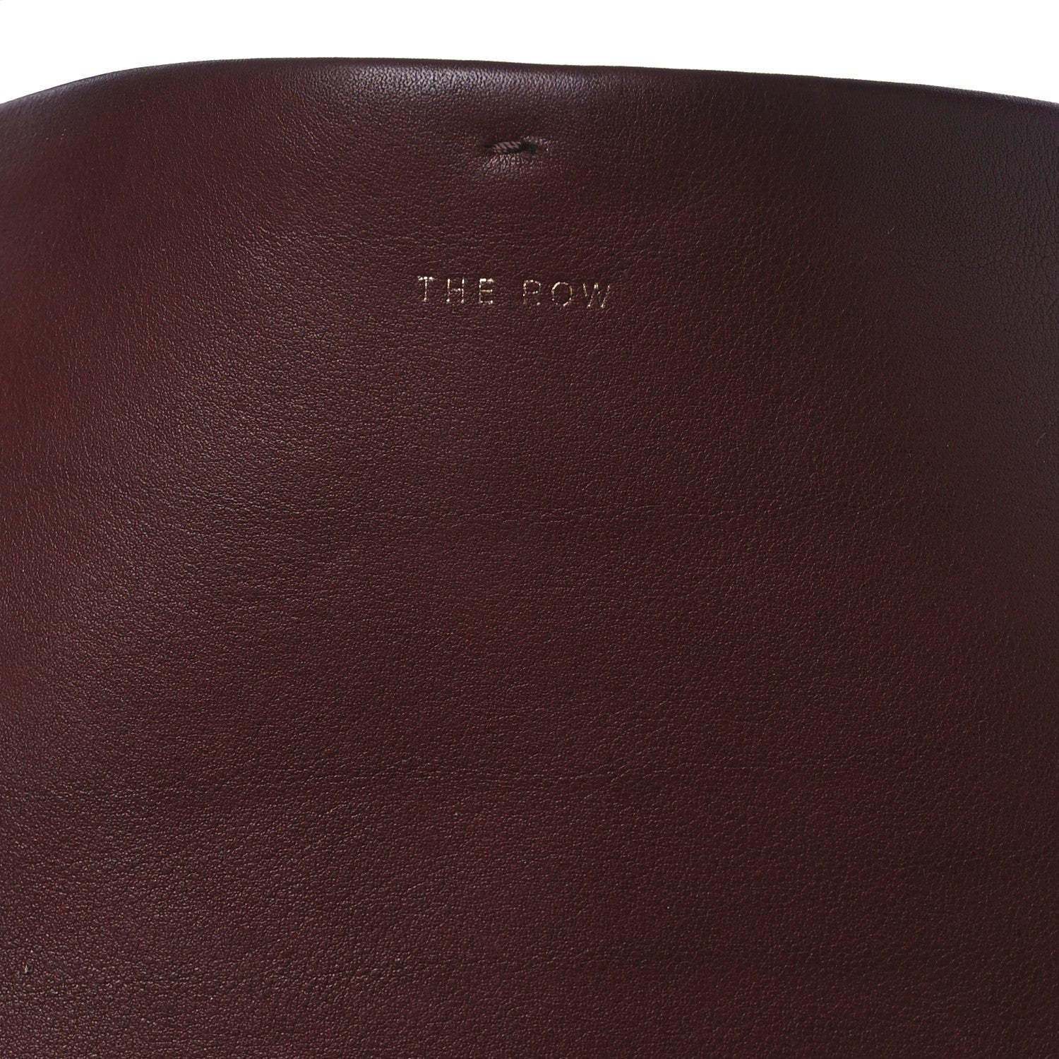 The Row Polished Saddle Calfskin Park Tote Three Cognac 9 of 19
