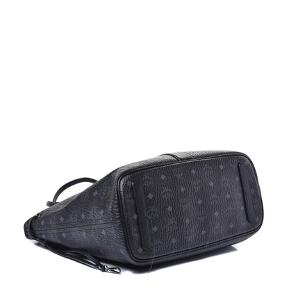 MCM Visetos Medium Liz Reversible Shopper Tote Black 7 of 18
