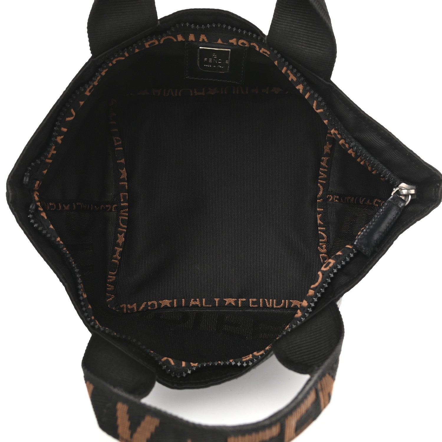 Fendi Fabric FF 1925 Tote Black 4 of 11