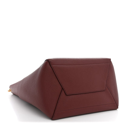Celine Soft Grained Calfskin Sangle Bucket Bag Light Burgundy 3 of 10