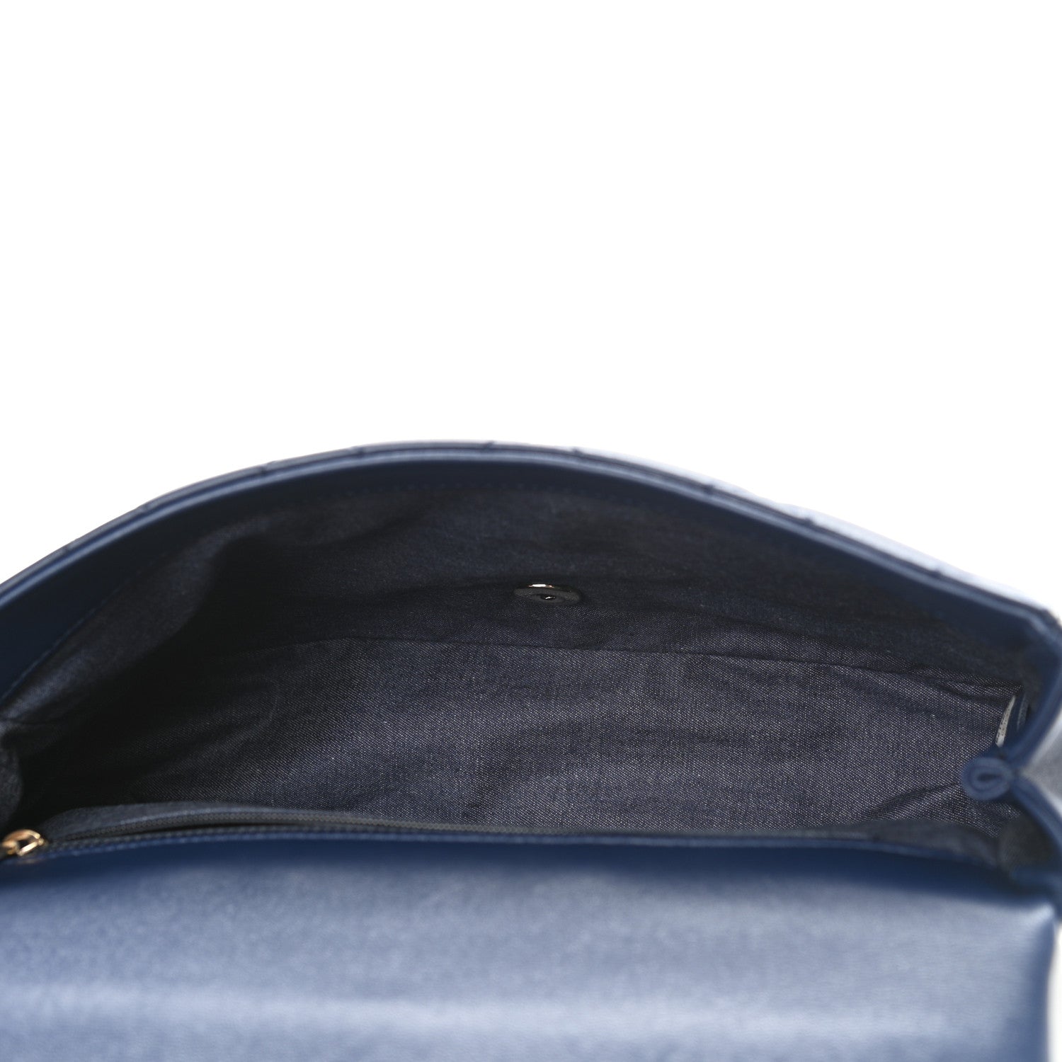 Chanel Lambskin Quilted Resin Bi-Color Chain Flap Bag Navy 5 of 11