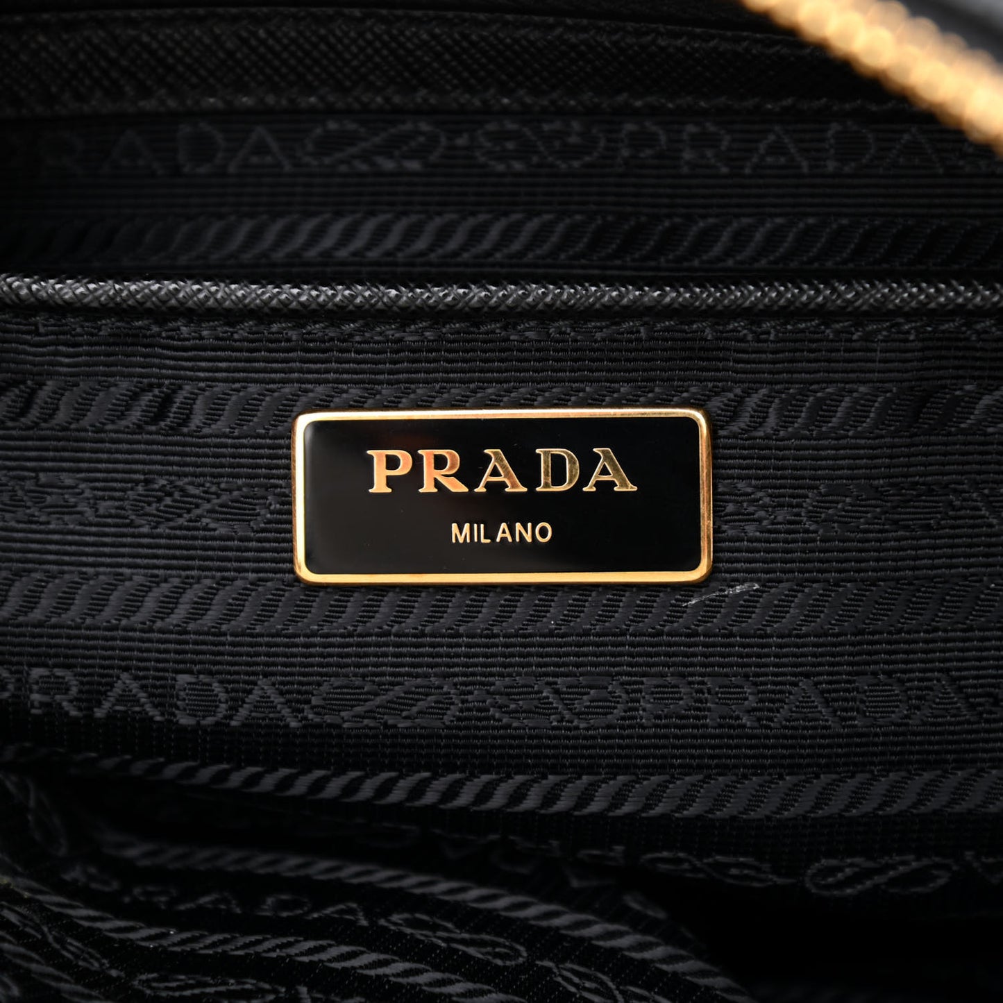 Tessuto Nylon Saffiano Tote Black