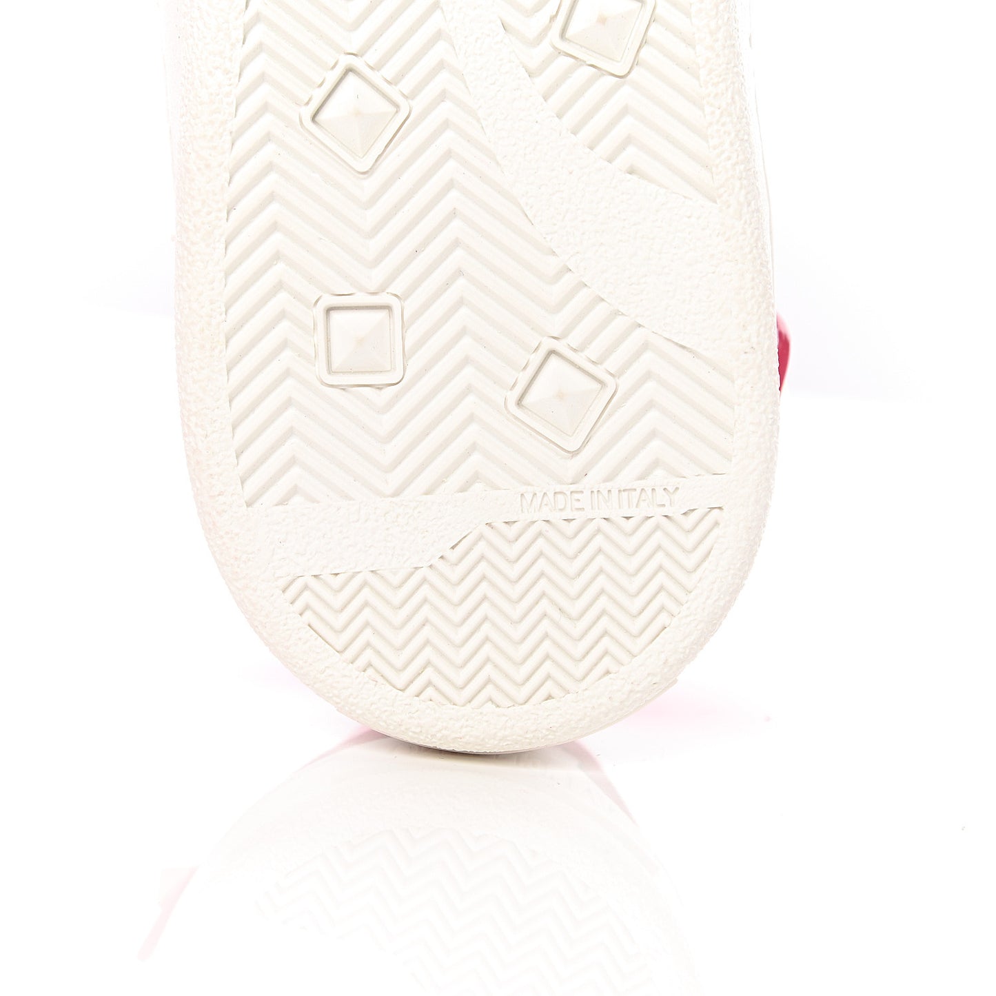 Calfskin Womens Backnet Sneakers 39 White Fuchsia
