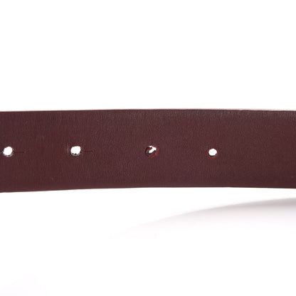 Chanel Calfskin CC Reversible Belt 90 Black Burgundy 6 of 10