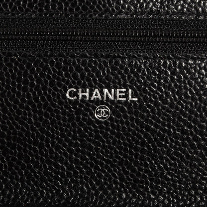 Chanel Caviar Quilted Wallet On Chain WOC Black 7 of 10