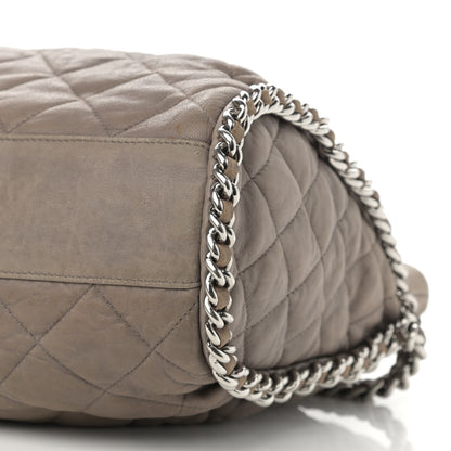 Chanel Washed Lambskin Chain Around Hobo Taupe 10 of 11