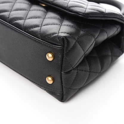Chanel Caviar Quilted Mini Coco Handle Flap Black 9 of 11