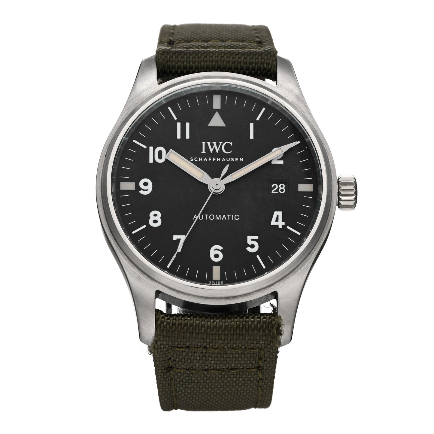 Stainless Steel Fabric 40mm Pilot Mark XI Tribute Automatic Watch Black IW327007
