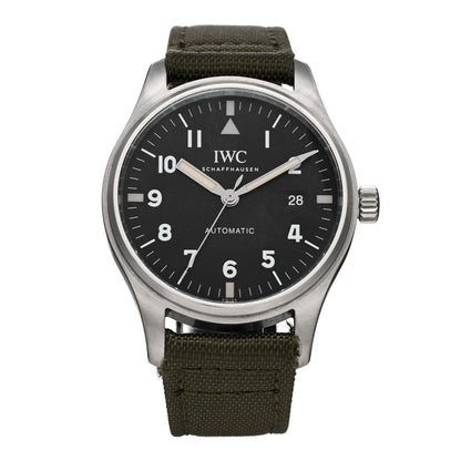 IWC Stainless Steel Fabric 40mm Pilot Mark XI Tribute Automatic Watch Black IW327007 1 of 4
