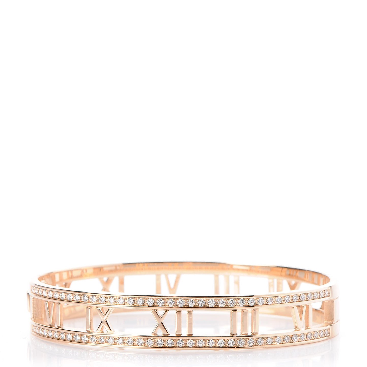 18K Rose Gold Atlas Open Hinged Bangle M
