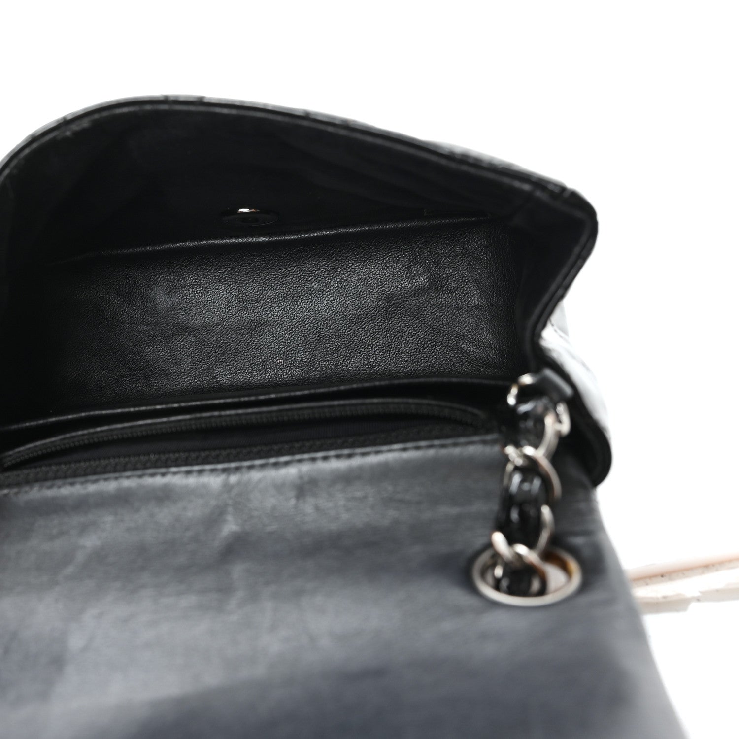 Chanel Patent Calfskin Quilted Mini Square Flap Black 5 of 11