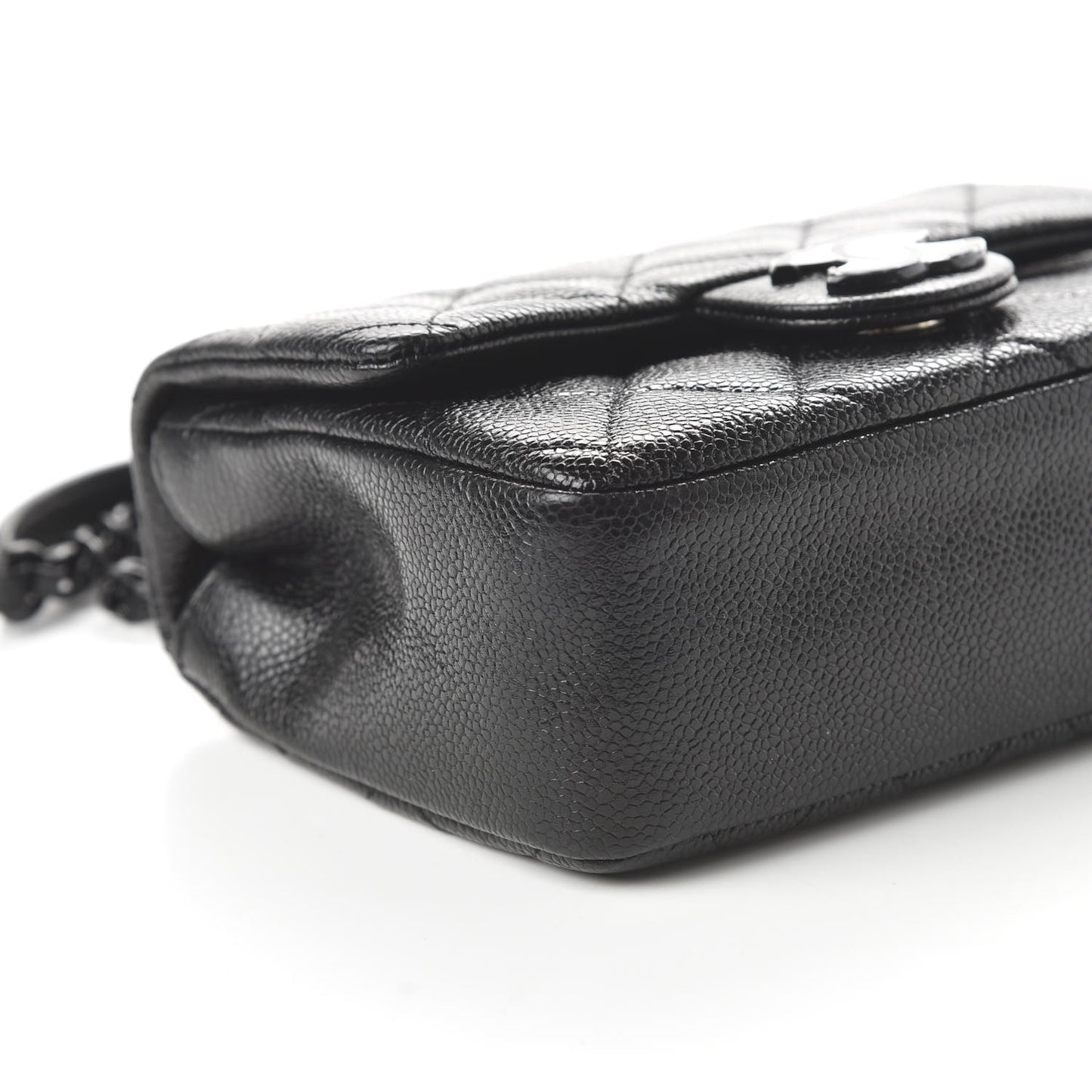 Caviar Quilted Incognito Mini Square Flap Black
