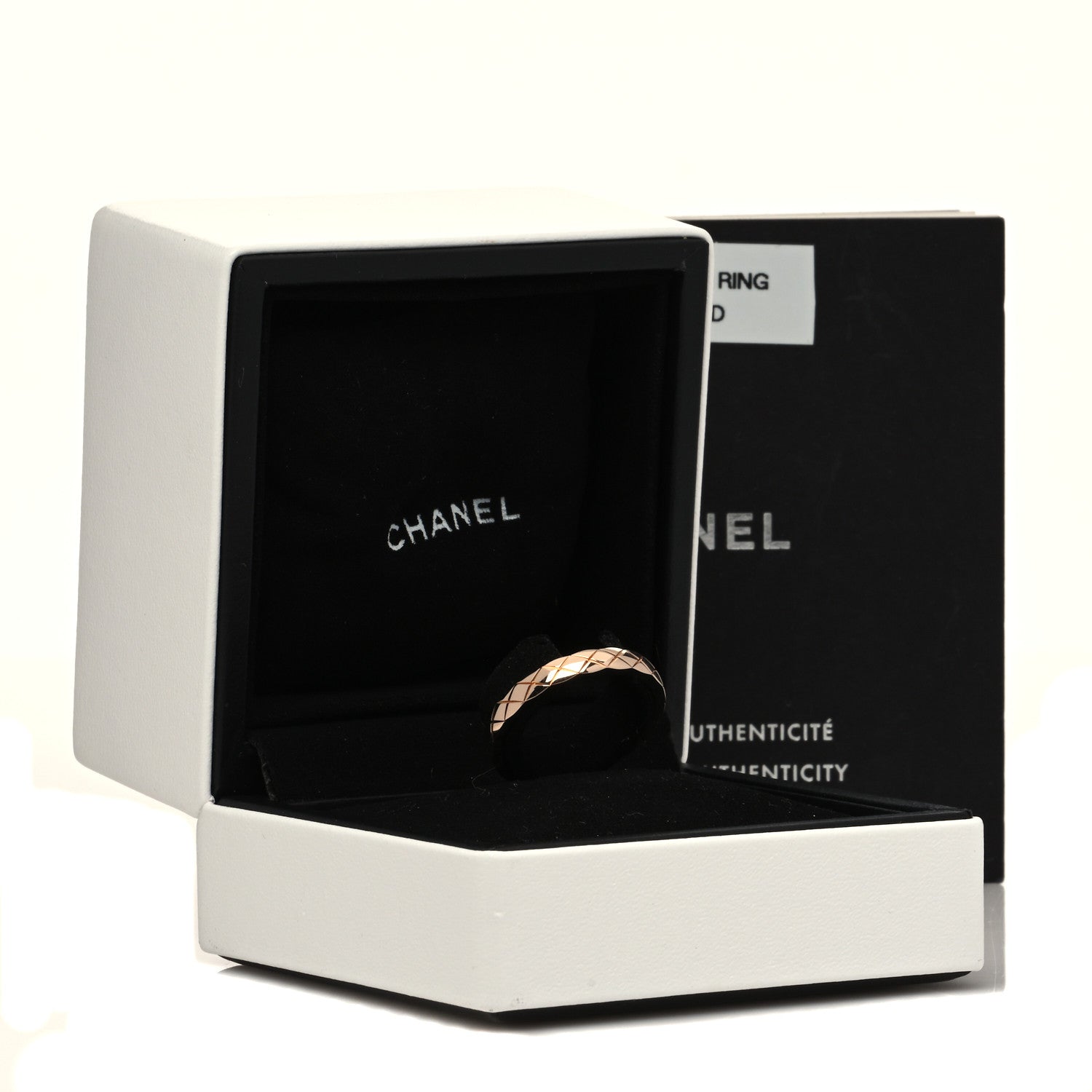 Chanel 18K Beige Gold Mini Coco Crush Ring 56 7.5 5 of 5