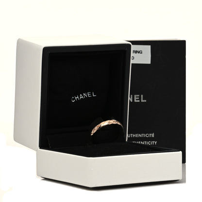 Chanel 18K Beige Gold Mini Coco Crush Ring 56 7.5 5 of 5