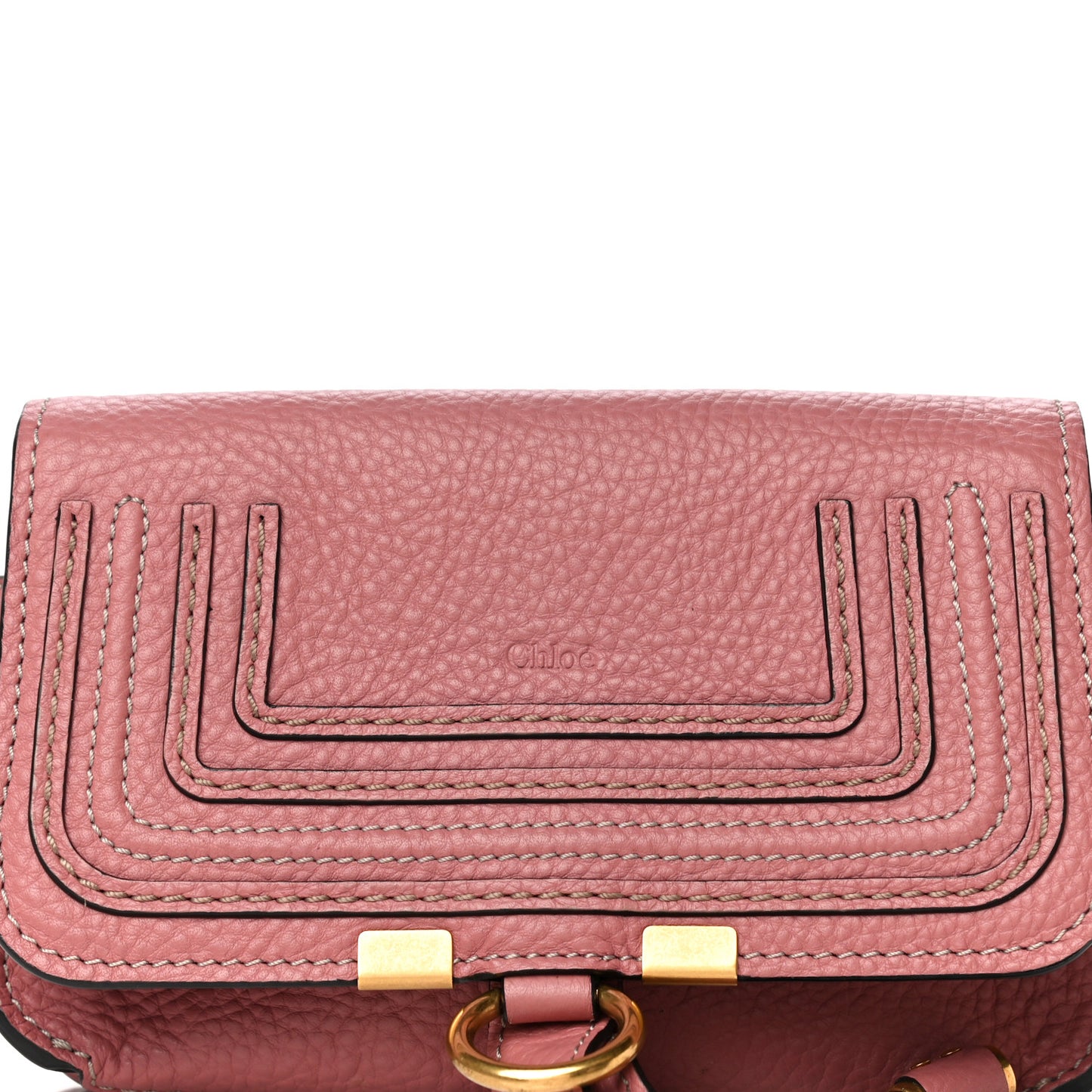 Calfskin Marcie Convertible Belt Bag Rusty Pink
