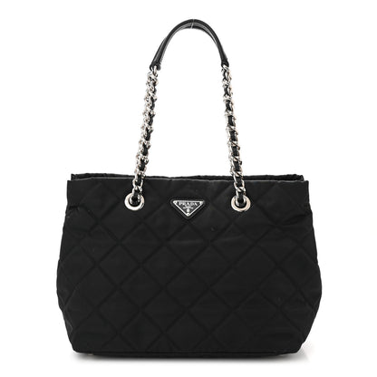 Prada Nylon Tessuto Impuntu Quilted Tote Black 1 of 12
