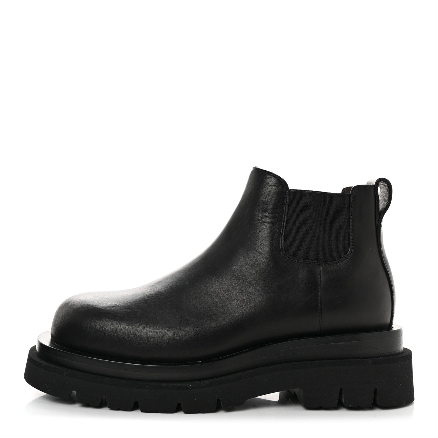 Calfskin The Lug Chelsea 55mm Cropped Boots 35.5 Black
