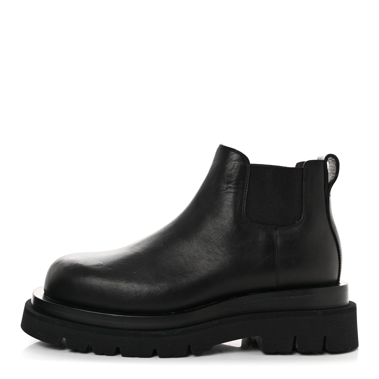 Bottega Veneta Calfskin The Lug Chelsea 55mm Cropped Boots 35.5 Black 1 of 13