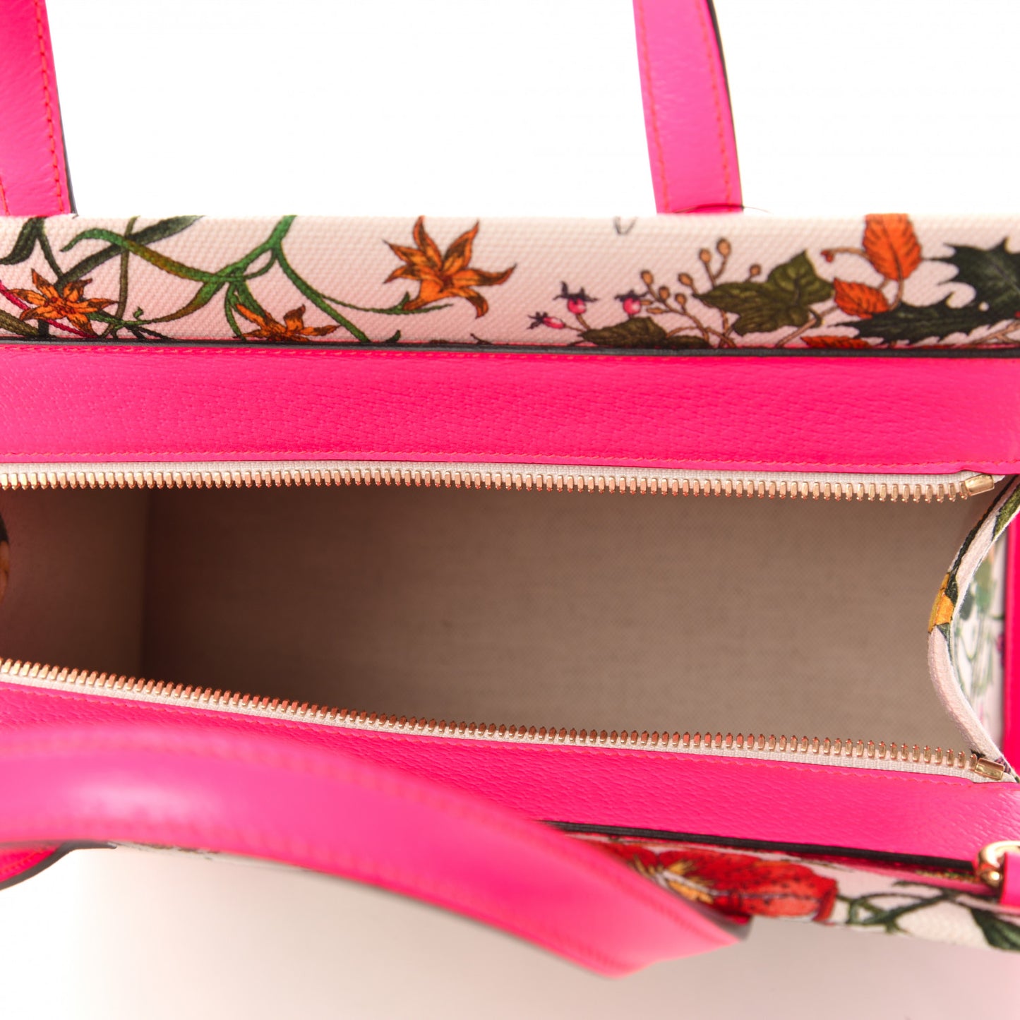 Canvas Medium Flora Tote Fuchsia