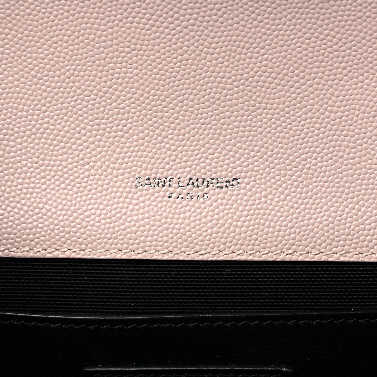 Saint Laurent Grain De Poudre Textured Mixed Matelasse Medium Triquilt Monogram Satchel Marble Pink 6 of 11