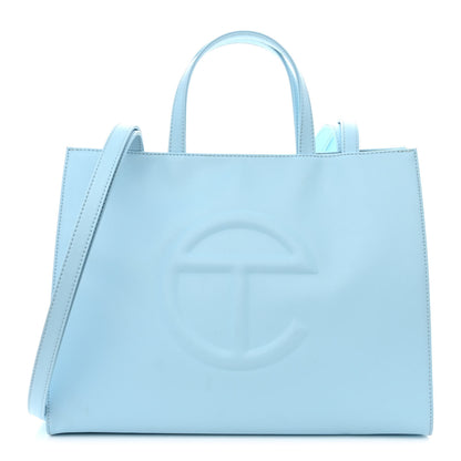 Telfar Vegan Leather Medium Shopping Bag Pool Blue 1 of 11