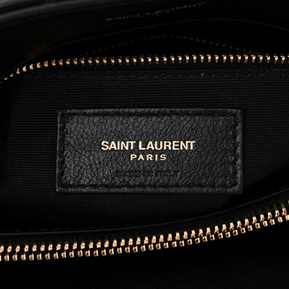 Saint Laurent Calfskin Y Quilted Monogram Monochrome Medium Loulou Chain Satchel Black 6 of 10