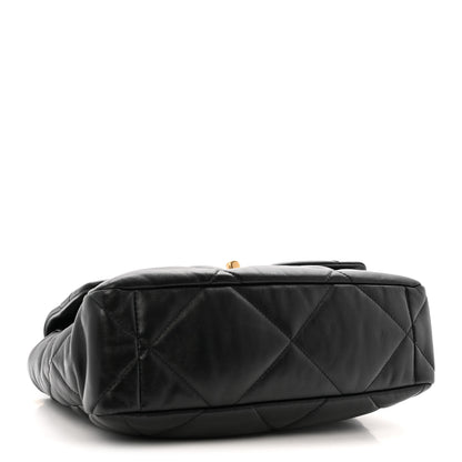 Chanel Lambskin Quilted Large Chanel 19 Flap Black 4 of 11
