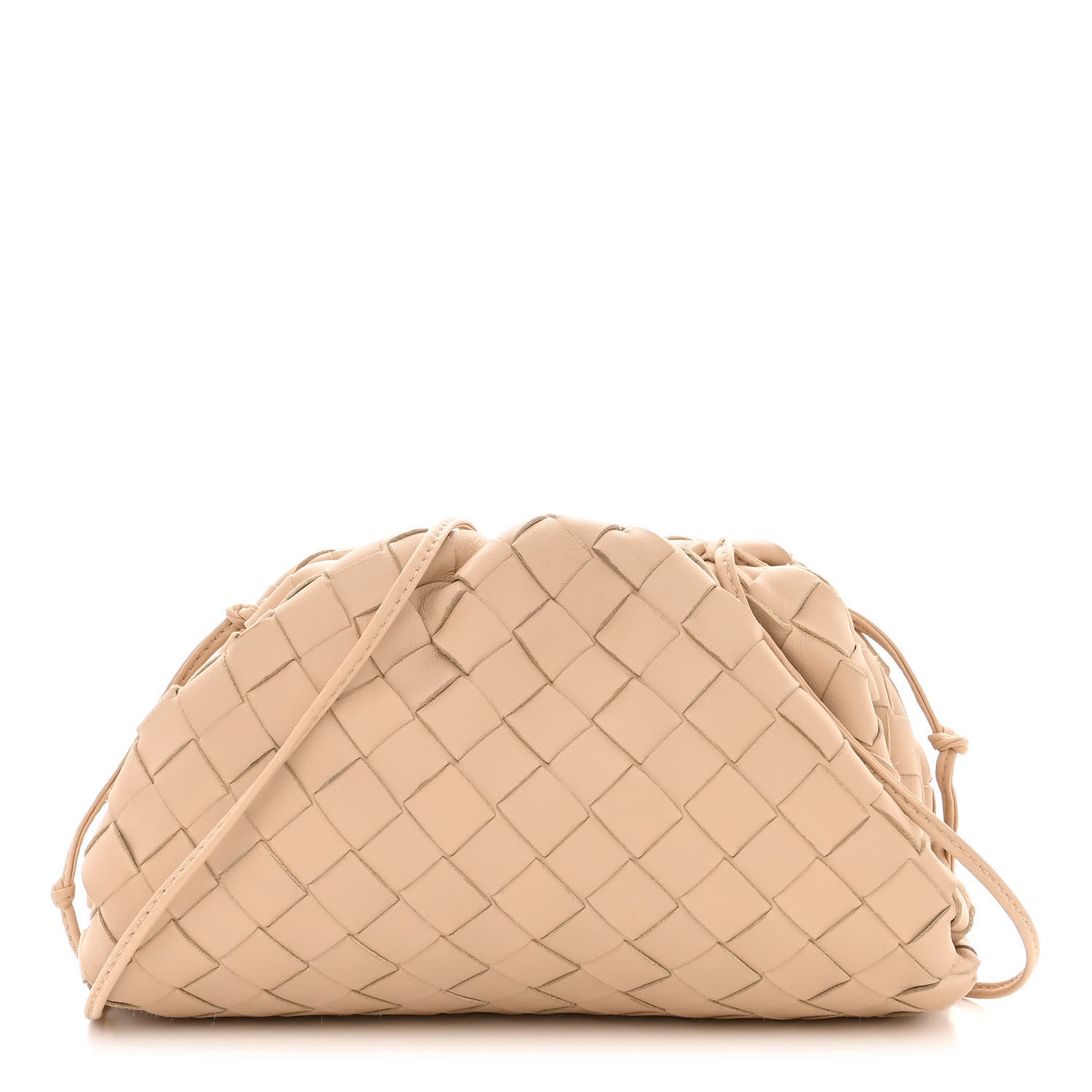 Bottega Veneta Nappa Intrecciato The Mini Pouch Almond 1 of 10
