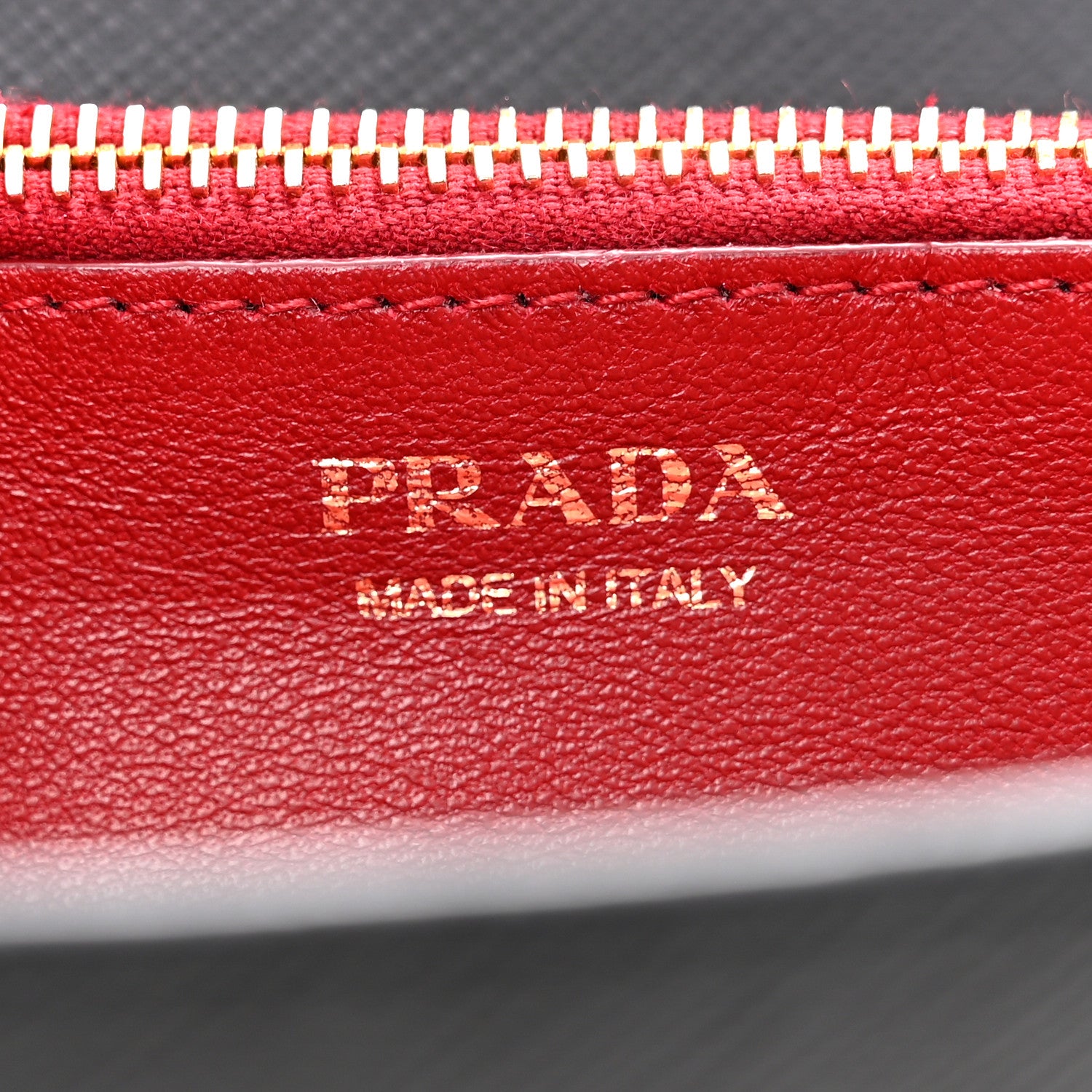 Prada Saffiano Lux Chain Wallet Black 6 of 11