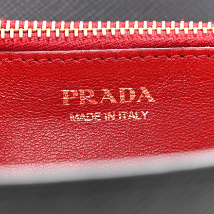 Prada Saffiano Lux Chain Wallet Black 6 of 11