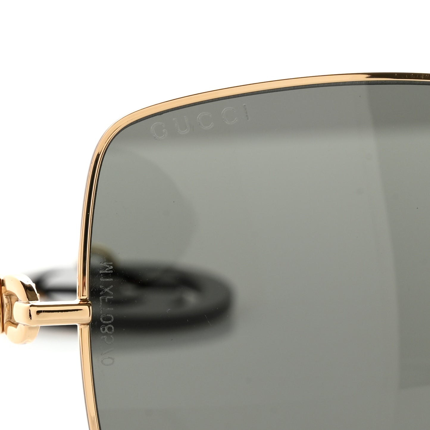 Square Frame Oversized Sunglasses GG0724S Gold